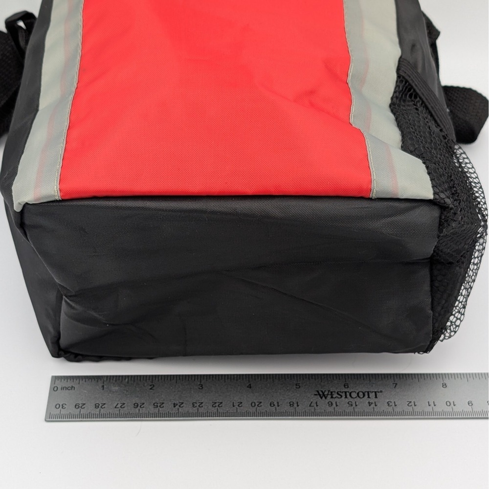 McDonalds Employee Exclusive Insulated Lunch Bag Cooler Black Red Shoulder Strap - Picture 6 of 7